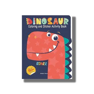 Dinosaurs | Coloring and Sticker Activity Book | Book Paperback (Wonder House)