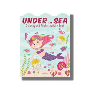 Under The Sea Coloring and Sticker Activity Book | Book Paperback (Wonder House)