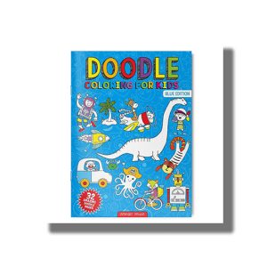 Doodle Coloring for Kids (Blue Edition) | Book Paperback (Wonder House Book)