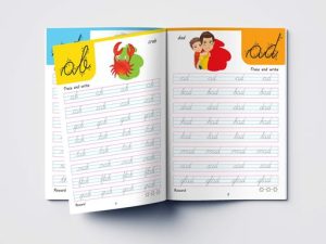 Cursive Handwriting | Word Family Practice Workbook For Children Book Paperback (Wonder House Book)