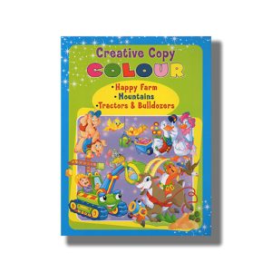 Creative Copy Colour | Happy Farm | Mountains | Tractors & Bulldozers | Book Paperback (Shree)