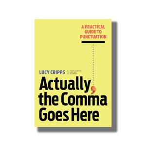 Actually The Comma Goes Here | Book Paperback (Lucy Cripps)