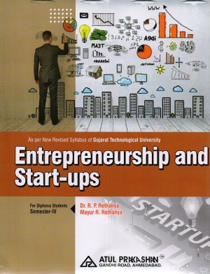 Entrepreneurship and Start-Ups Civil Semester 5 GTU Diploma Engineering English Medium 2026-27 Edition | Book Paperback (Atul) R P Rethaliya