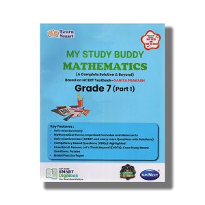 Navneet My Study Buddy Mathematics Based on NCERT Textbook Ganita Prakash (Part-1)Digest English Medium Class 7 | Book Paperback