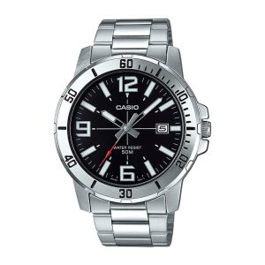 Casio Enticer Analog Black Dial Mens Watch MTP-VD01D-1BVUDF (A1361)