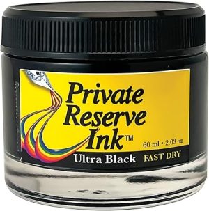 Private Reserve Ink Bottle Ultra Black Fast Dry 60ml Code PR17044