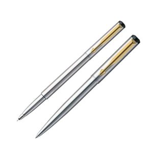 Parker Vector Stainless Steel Gt Roller Ball + Ball Pen Set